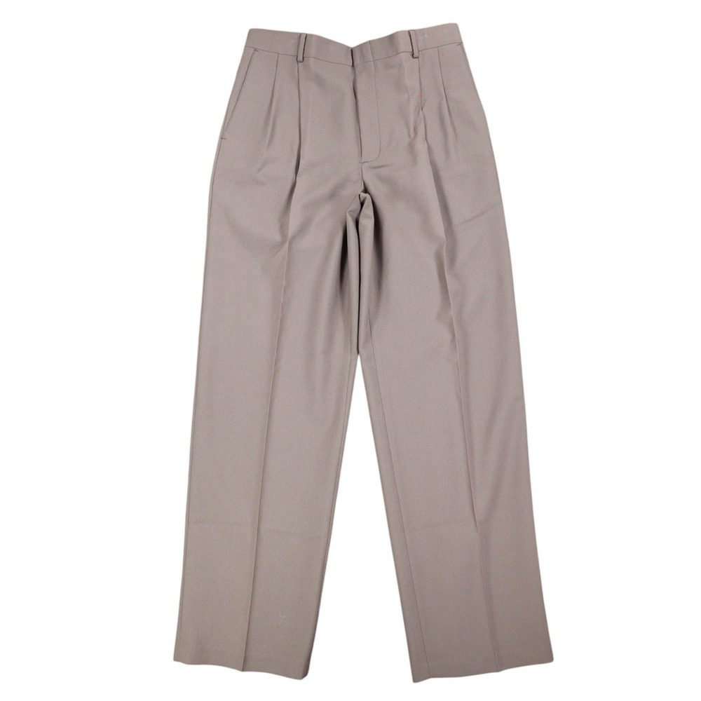 Levi's Travelers Dress Pants Mens 33x32 Vintage 90s Brown Wool Blend Pleated NWT